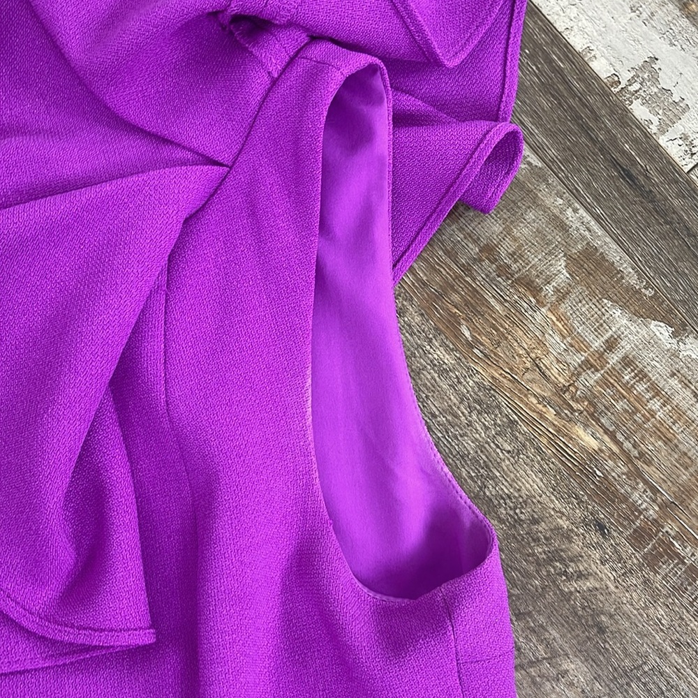 Antonio Melani Elegant Purple Ruffle Dress Ladies Size 8-TUESDAY SALE! - Picture 9 of 13